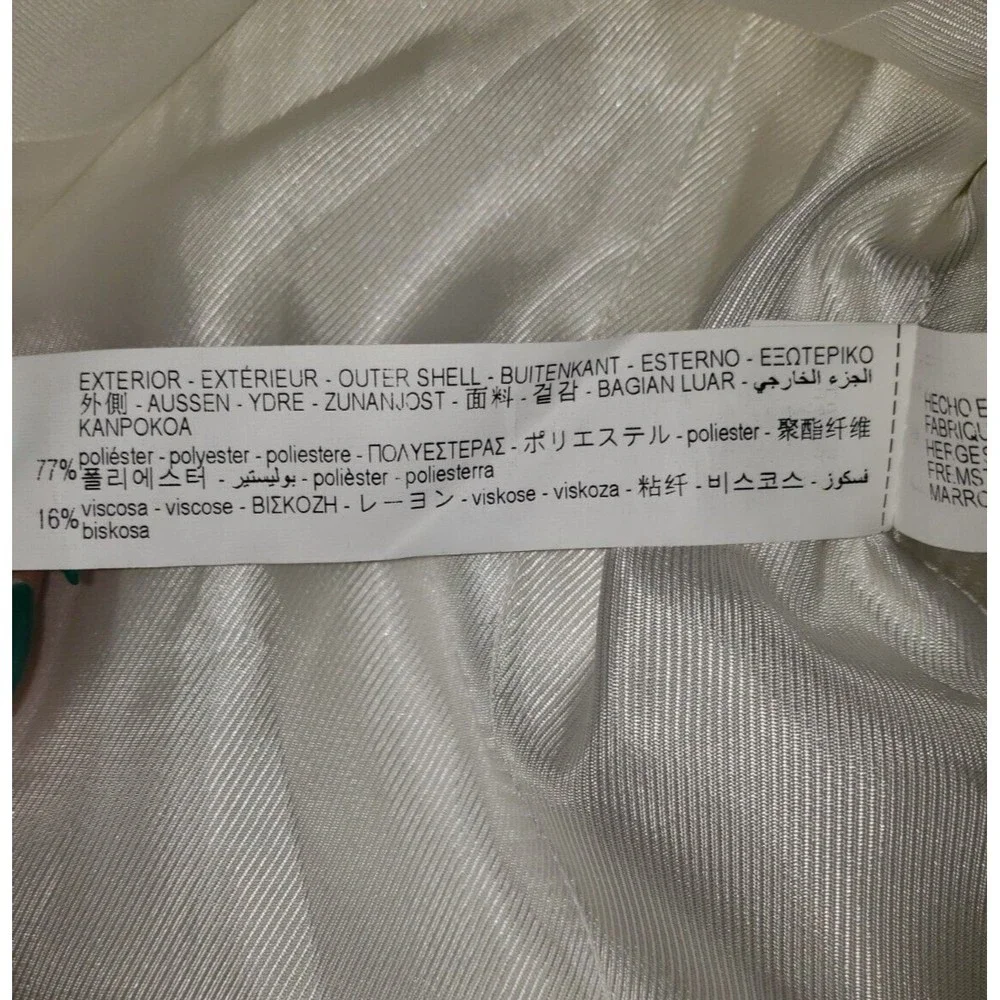 NWT Zara Sz S White Jacket Blazer Professional Career Casual Gold Buttons Lined - Picture 13 of 15
